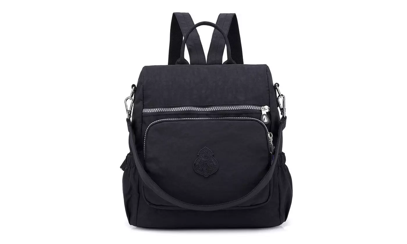 Women's Lightweight Waterproof Nylon Backpack - Multiple Options