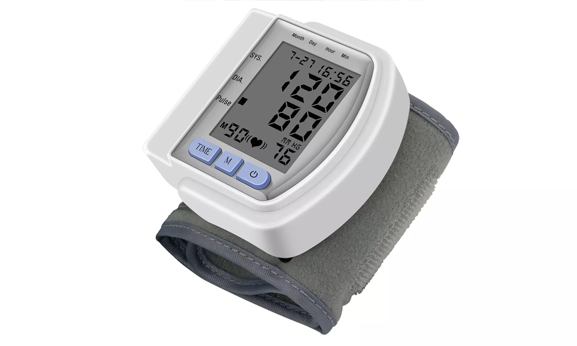 LCD Digital Automatic Wrist Cuff Blood Pressure Monitor Blood Pressure Machine - Primary Image