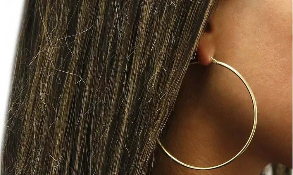 2MM French Lock Hoop 925 Sterling Silver Earrings - 10MM-65MM 