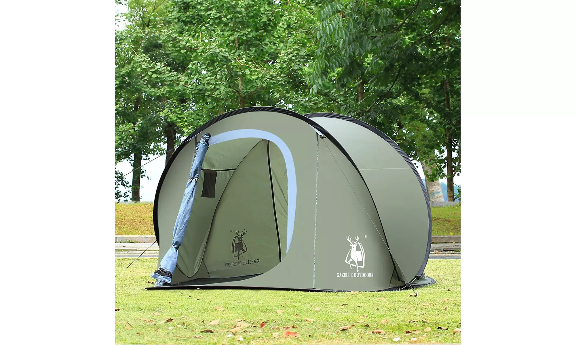 Large Pop Up Backpacking Camping Hiking Tent Automatic Instant Setup - Primary Image