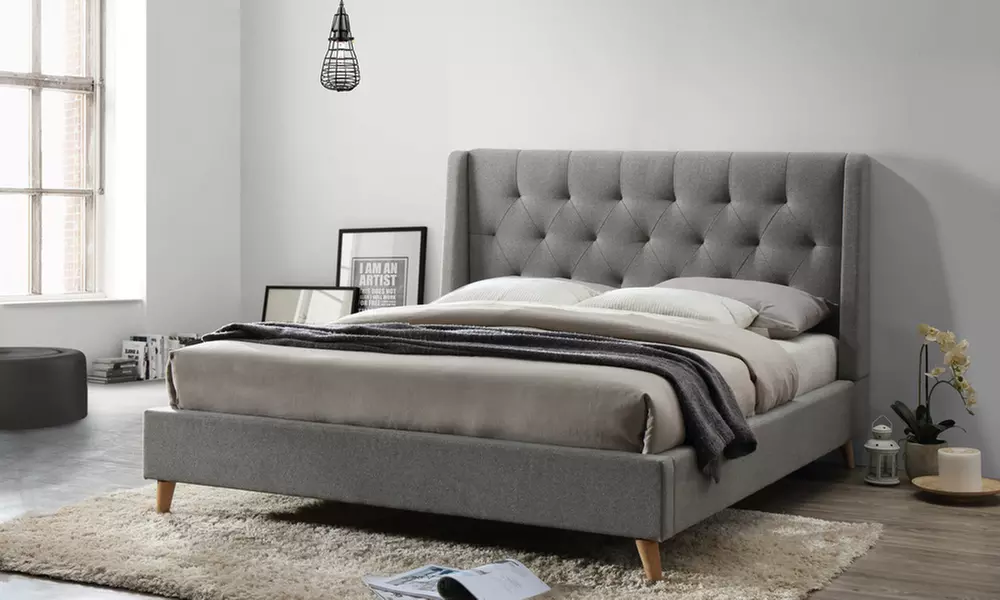 Baxton Studio Adelaide Retro Modern Platform Bed - Primary Image