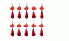 30 Red Chandelier Glass Crystals Lamp Parts Hanging Drops Pendants New
