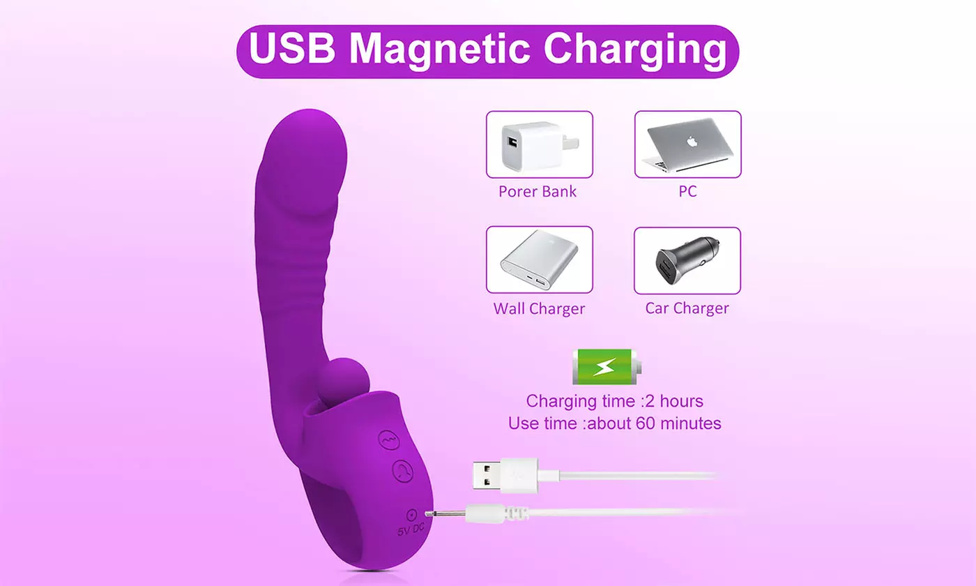 Clitoral Tapping Rabbit Vibrator for Clit G Spot Triple Stimulation