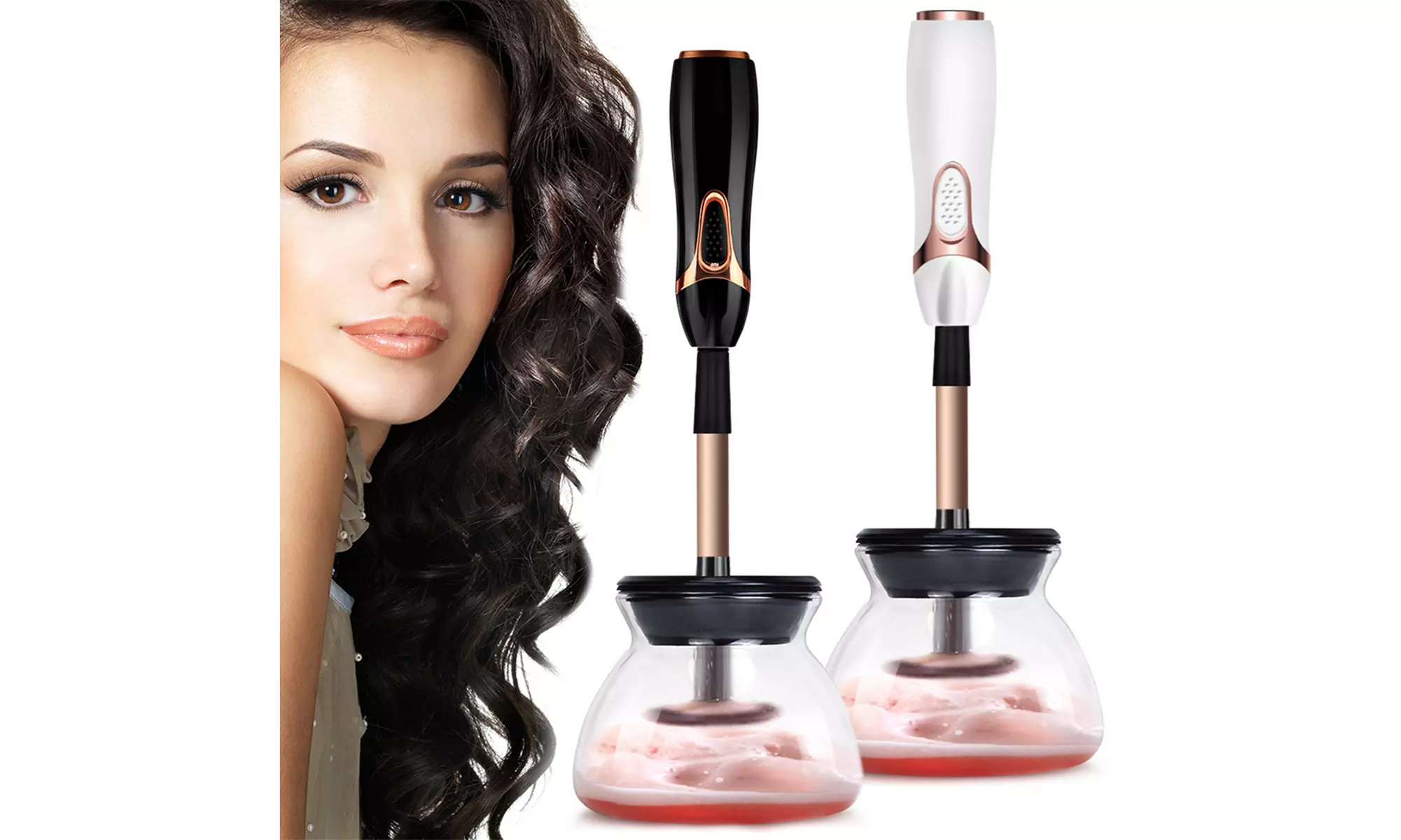 Electric Professional Makeup Brush Cleaner and Dryer Combo Set  - Primary Image