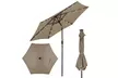 9ft. Patio Umbrella Solar LED Lights Steel Tilt with Crank - Second Medium