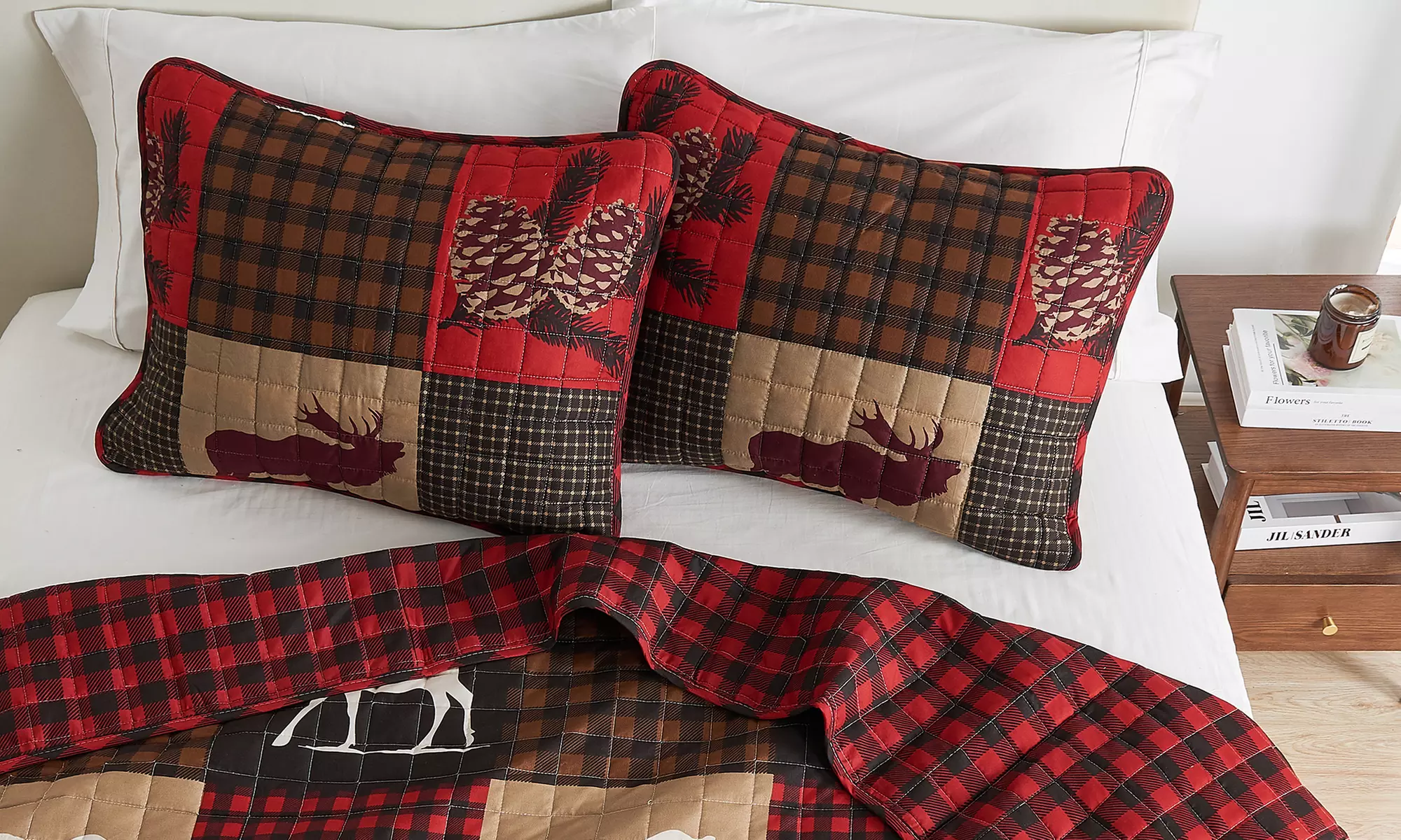 Reversible Lodge Printed Quilt Set (2- or 3-Piece)