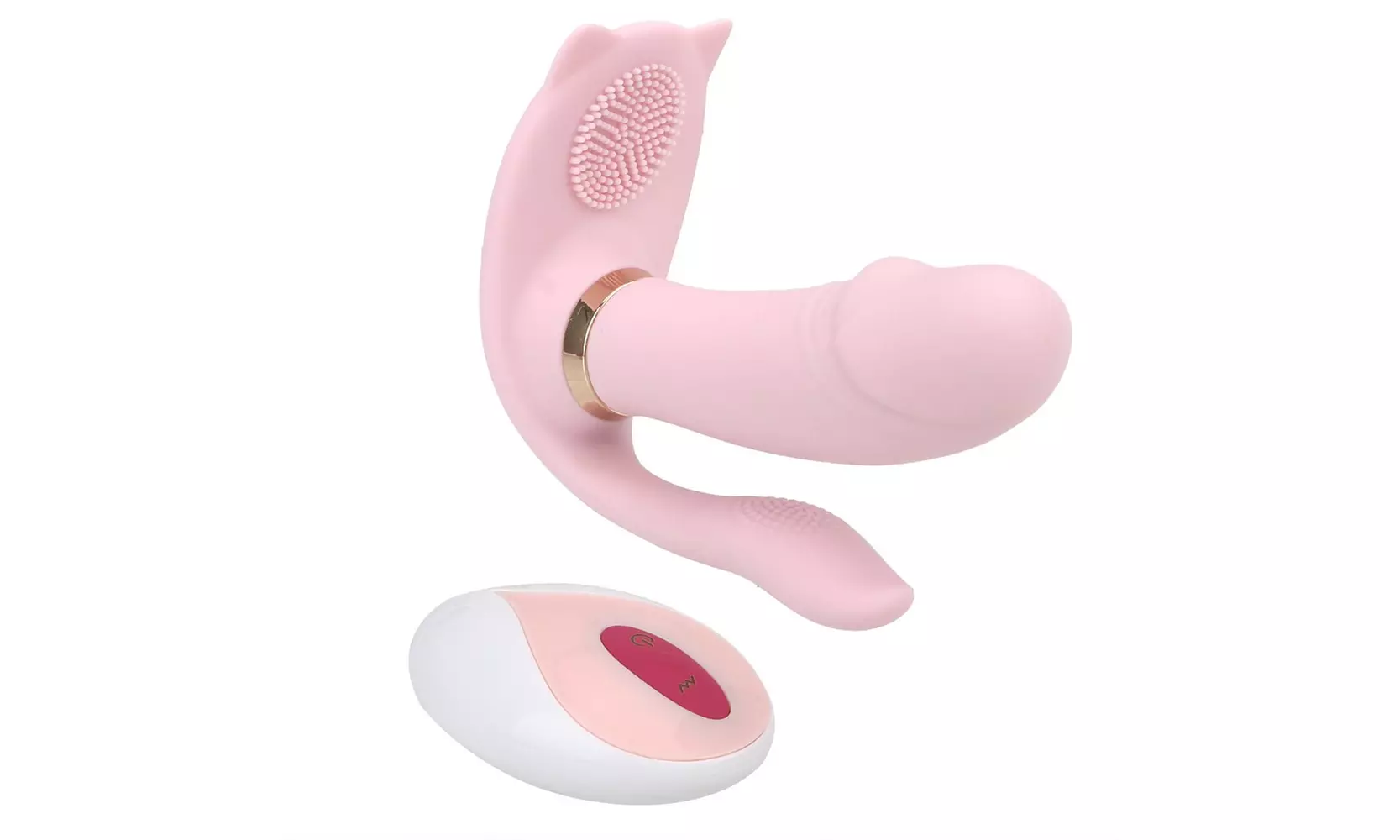 Powerful Cute Cat G-spot Dual Head Vibrator Clitoris Stimulator Dildo - Primary Image