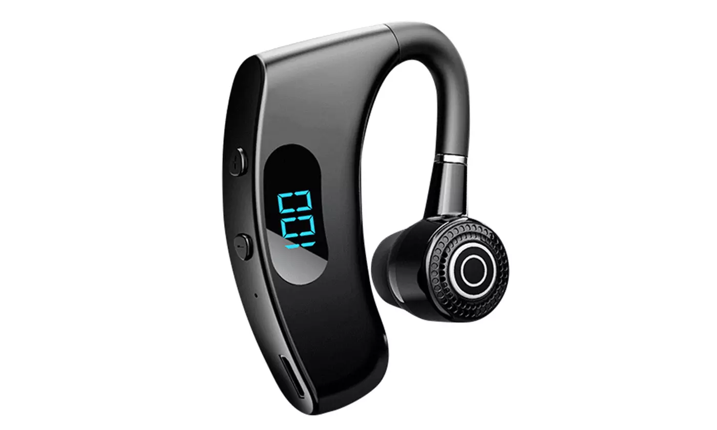 iMounTEK Unilateral Wireless V5.2 Earpiece In-Ear Headset w/ Ear Hook & Display - Primary Image