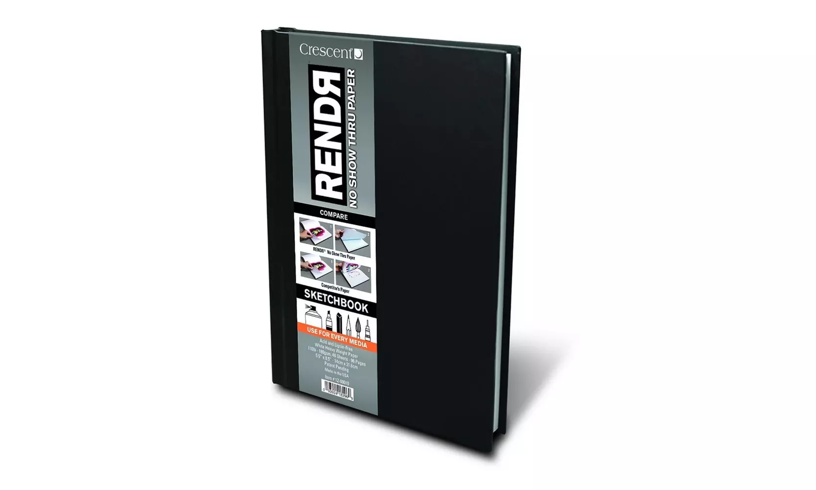 Crescent Creative Products 5.5 8.5-Inch RENDR Hardbound Sketchbook, 5.5" x 8.5"  - Primary Image