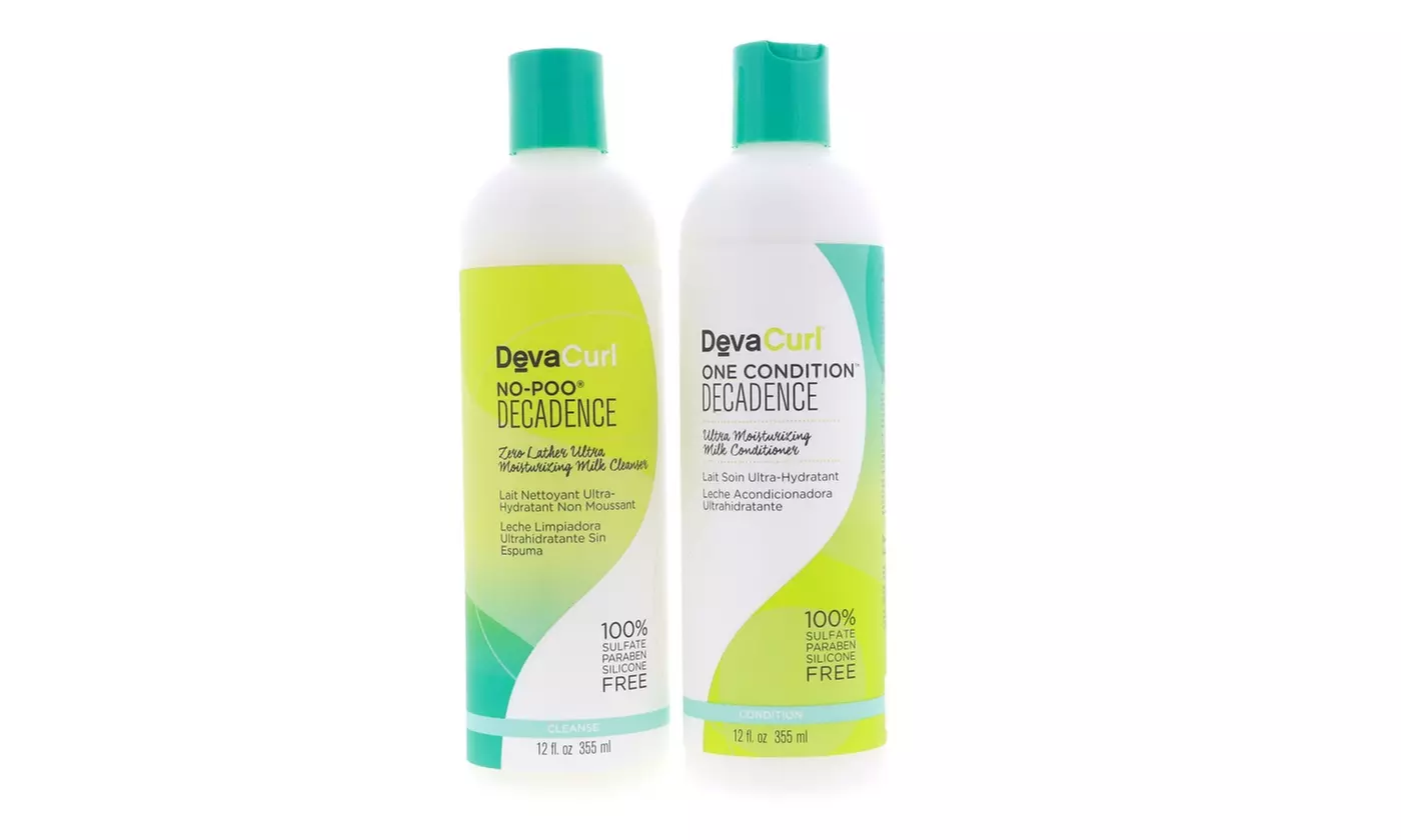 DevaCurl No-Poo Decadence Ultra Moisturizing Cleanser &  Conditioner 12 oz each - Primary Image