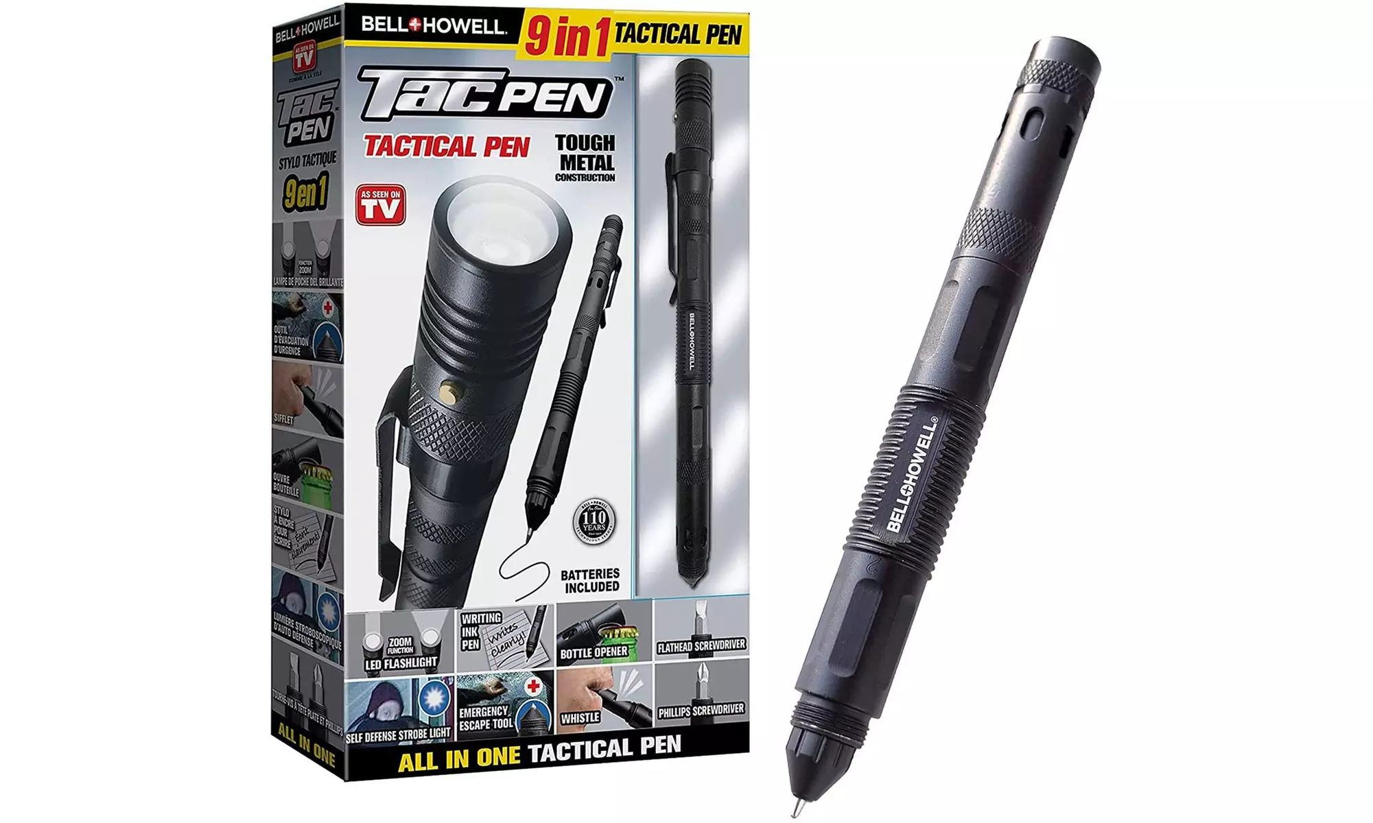 BellHowell Tac Multitool Glass Breaker LED Flashlight Screwdriver Bottle Opener  - Primary Image
