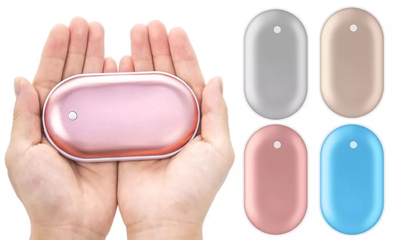 Rechargeable Hand Warmer USB Phone Charger Electric Power Bank - Primary Image