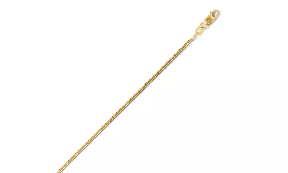 Italian 14k Gold Cyclone Chain Necklace - 16 inches - Primary Image