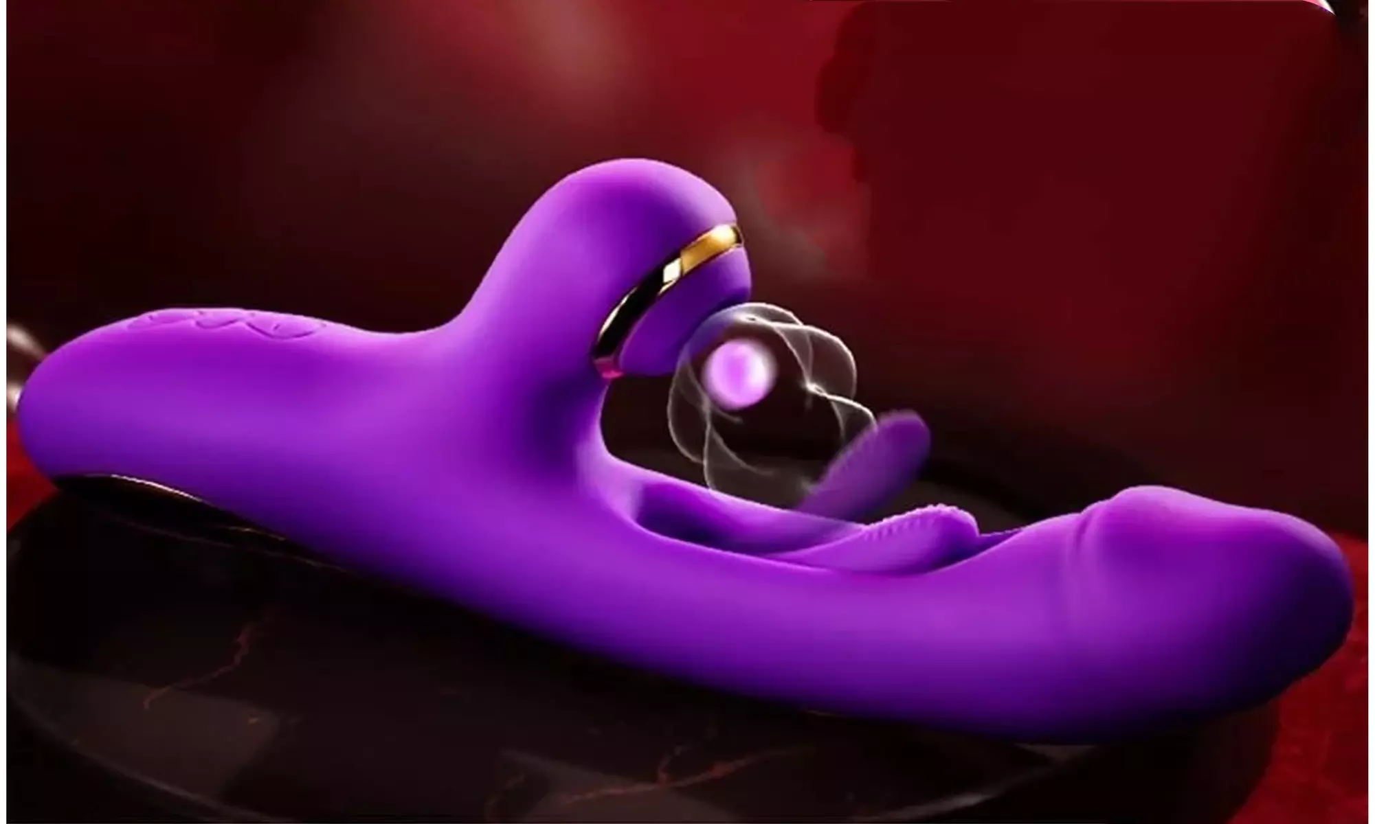 7 Speeds Tapping  Clitoral Sucking Rabbit Vibrator G Spot Flapping Dildo Sex Toy