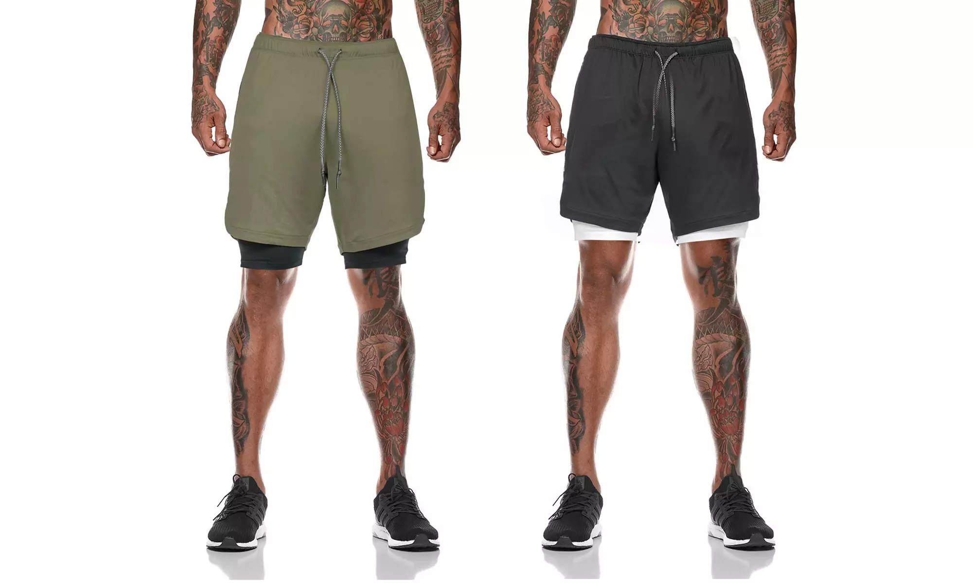 Men's Gym Workout Shorts Lightweight Bodybuilding Pants Training Running Sports - Primary Image