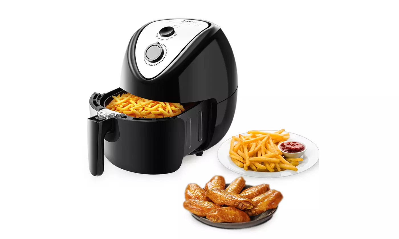  ZOKOP Air Fryer 2.7L/5.3L/16L, 1500W/1800W Black - Primary Image