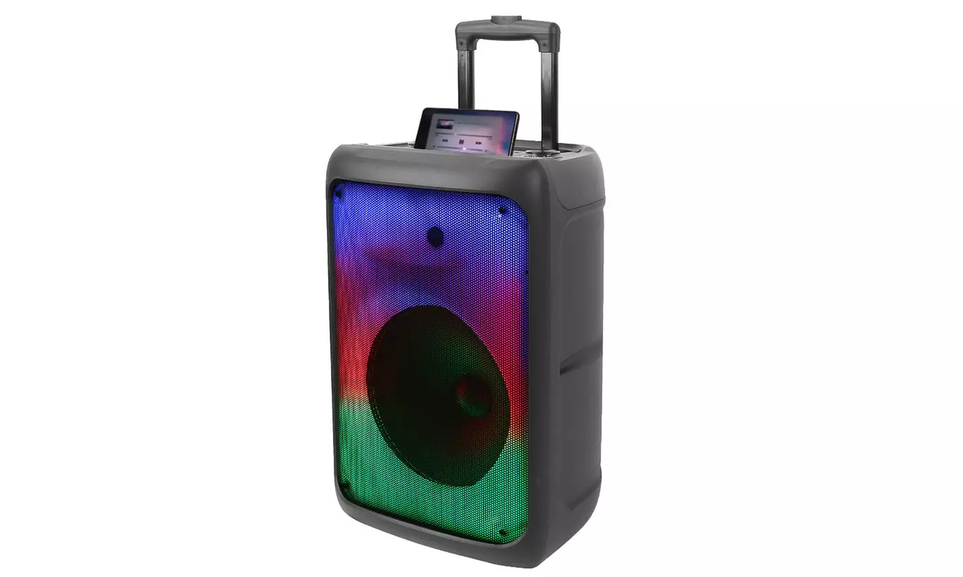 Kocaso Portable Bluetooth Party Speaker Karaoke Speaker with Colorful Lights