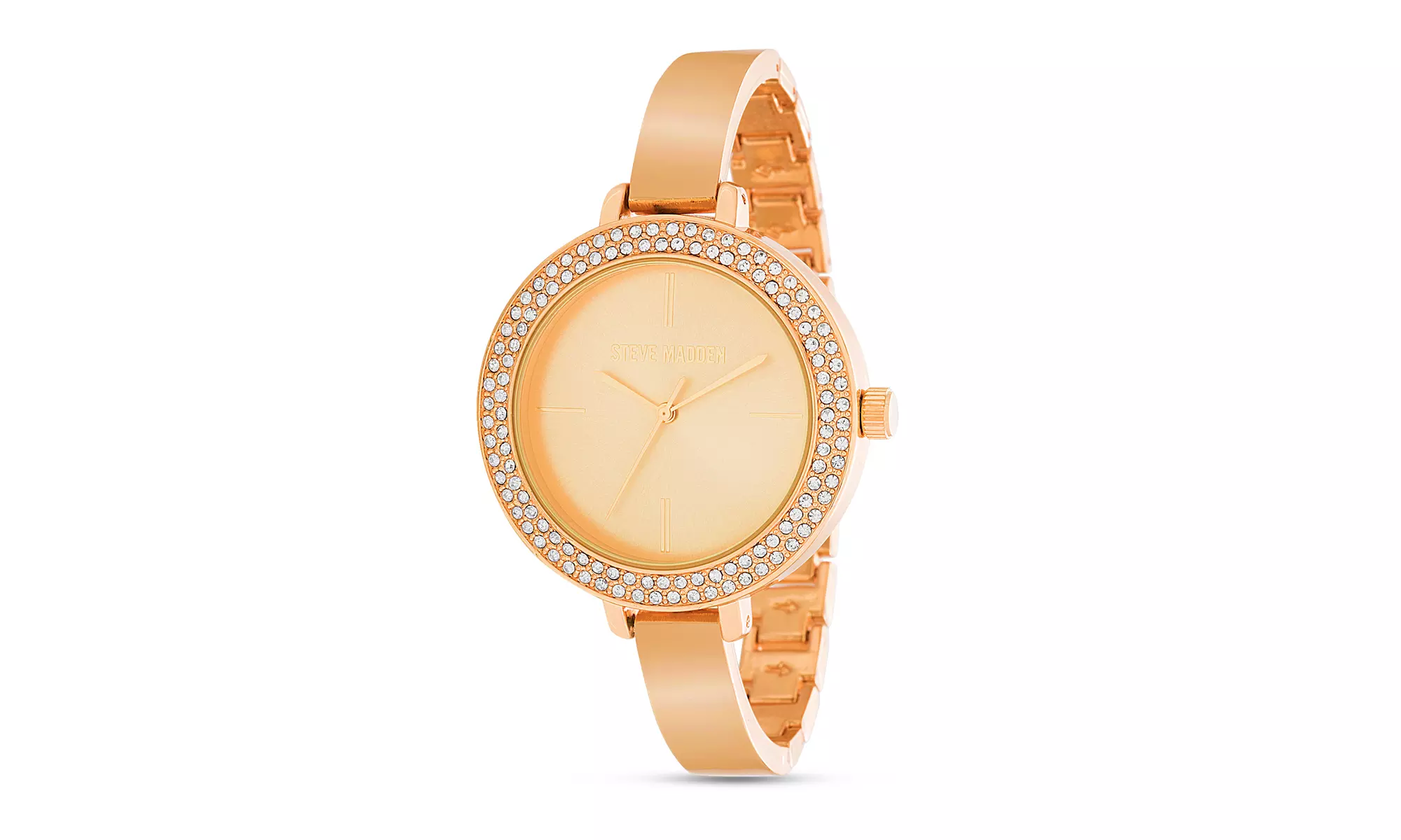 Steve Madden Ladies Slim Band Link Watch - Primary Image