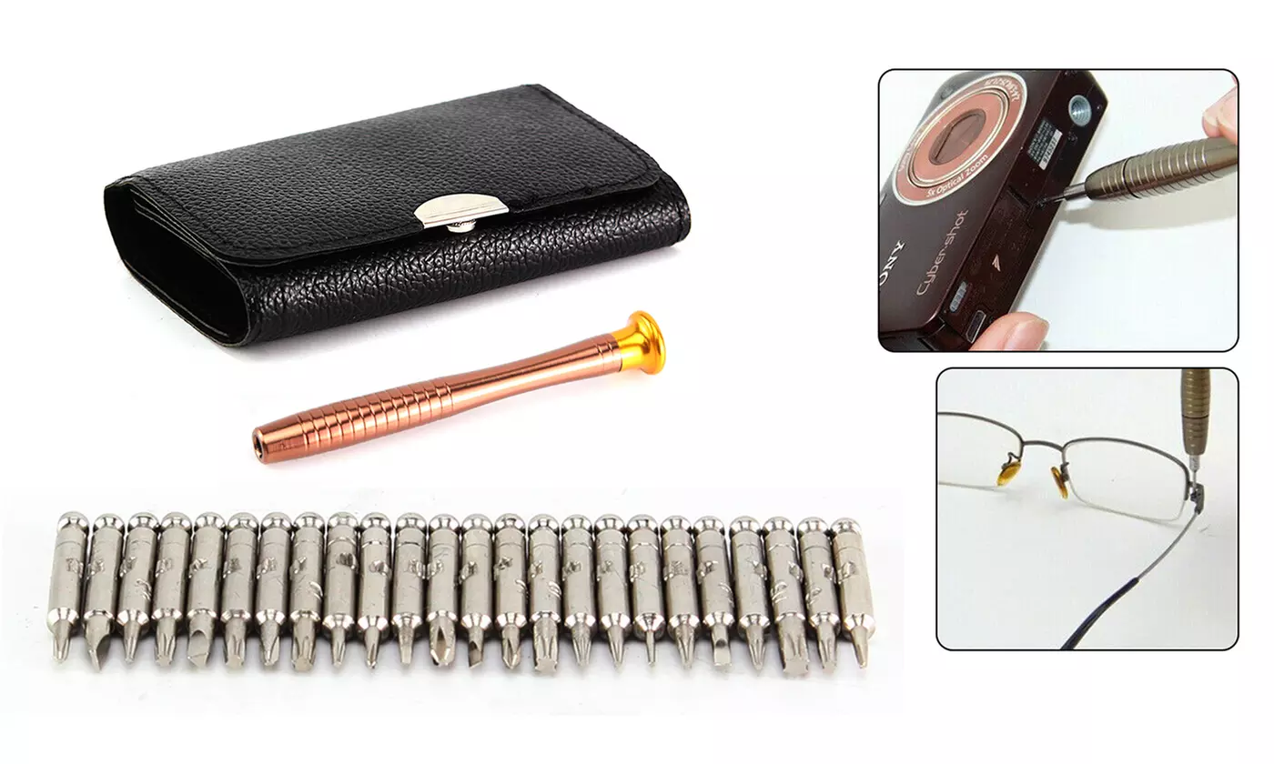 25Pcs in 1 Precision Screwdriver Set Repair Kit Tools for Computer Laptop Phone - Primary Image