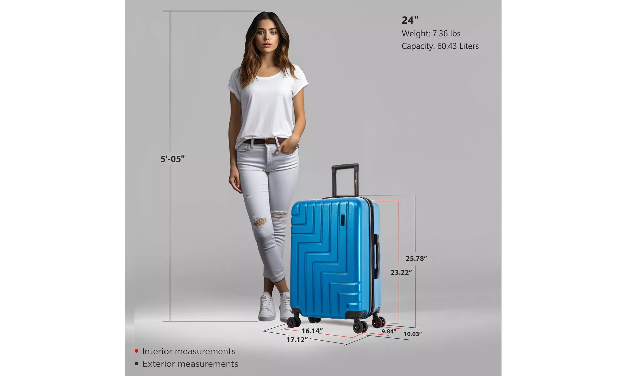 DUKAP Zahav Lightweight Hardside Spinner Luggage