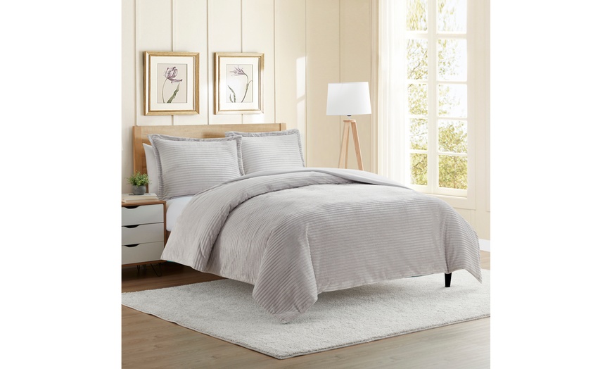 Up To 58% Off On Nestl Plush Duvet Cover Set -... | Groupon Goods