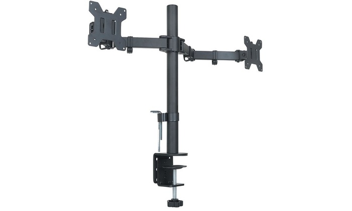 Halter Dual Lcd Monitor Desk Mount Stand Groupon Halter Dual Lcd Monitor Desk Mount Stand