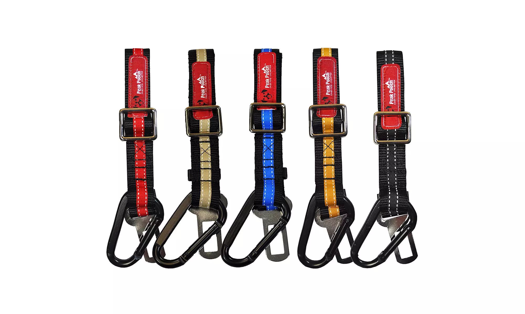 Heavy-Duty Pet Dog Car Seatbelt (2-Pack) - Primary Image