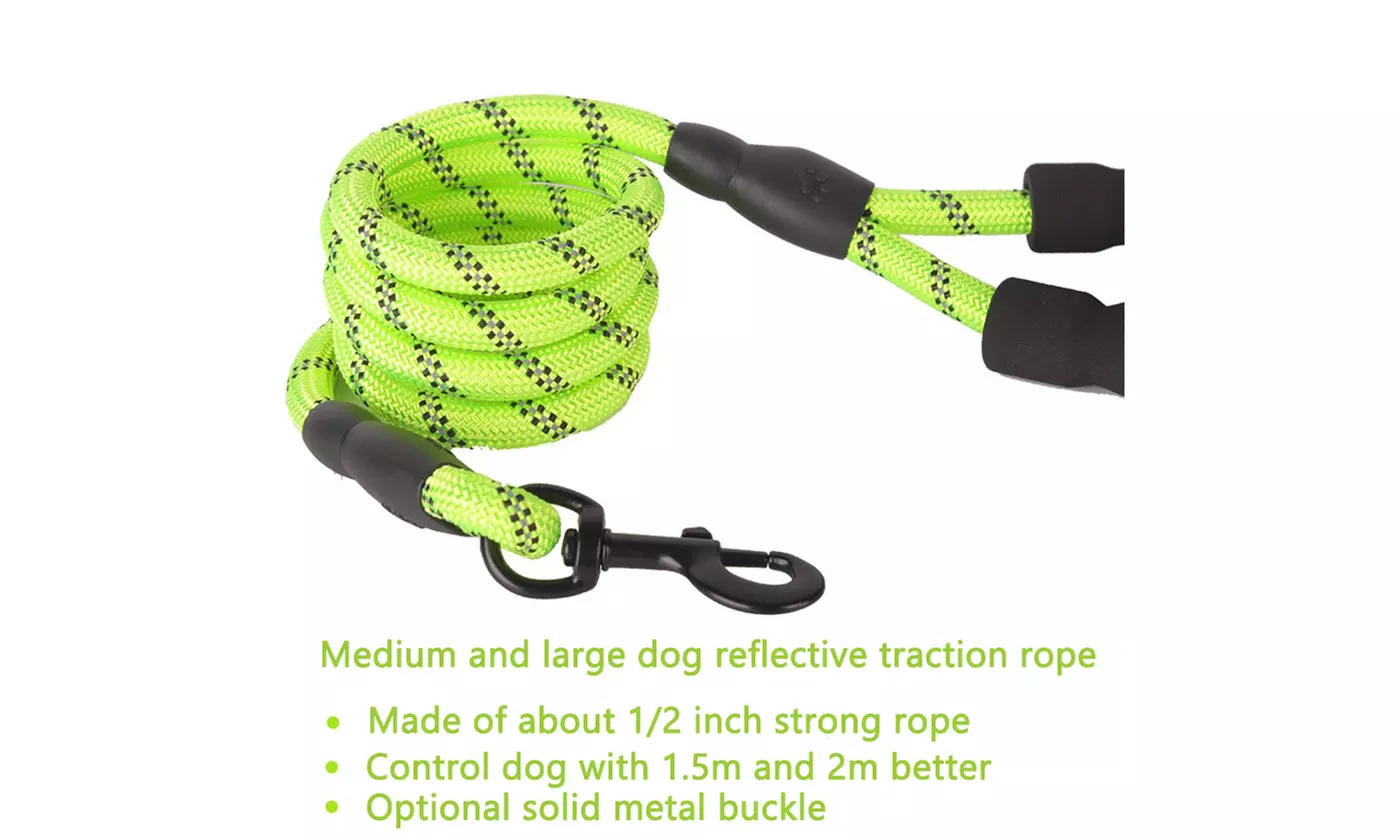 Heavy Duty Dog Leash Reflective Dog Leashes for Medium Large Dogs