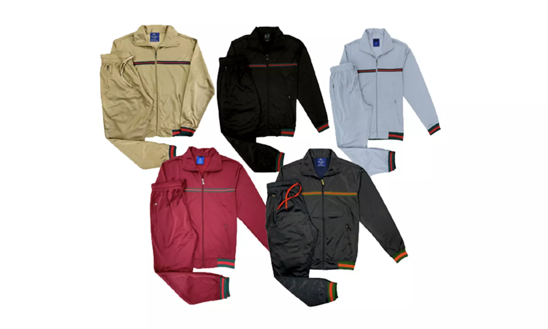 Men's Tracksuit Reefing Spring Active Jogger Tracksuit 2 Piece Matching Set