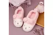 GaraTia Warm Indoor Slippers for Women Fleece Plush Bedroom Winter Boots - Second Medium