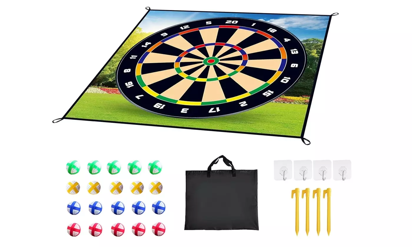  iMounTEK Golf Chipping Game Set with Practice Mat and Sticky Golf Balls