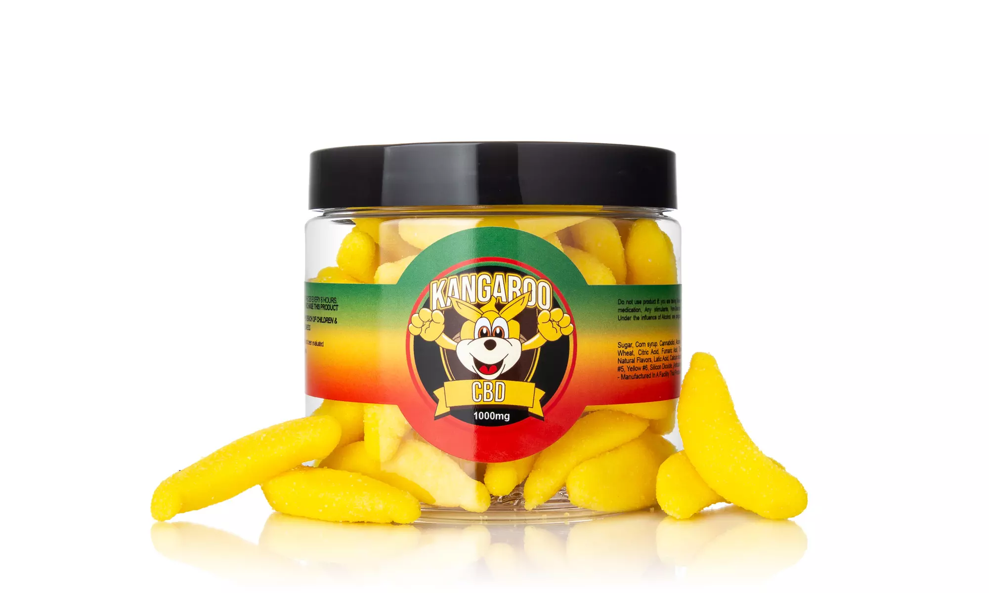 100% Organic CBD-Infused Sweet Banana Gummies from Kangaroo CBD