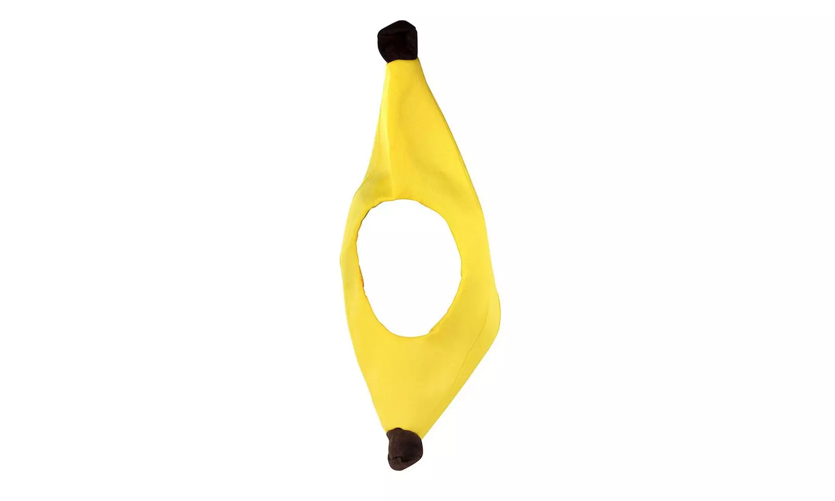 Banana Shaped Plush Costume Hat, Funny Head Cover Halloween Dress-Up Accessory - Primary Image