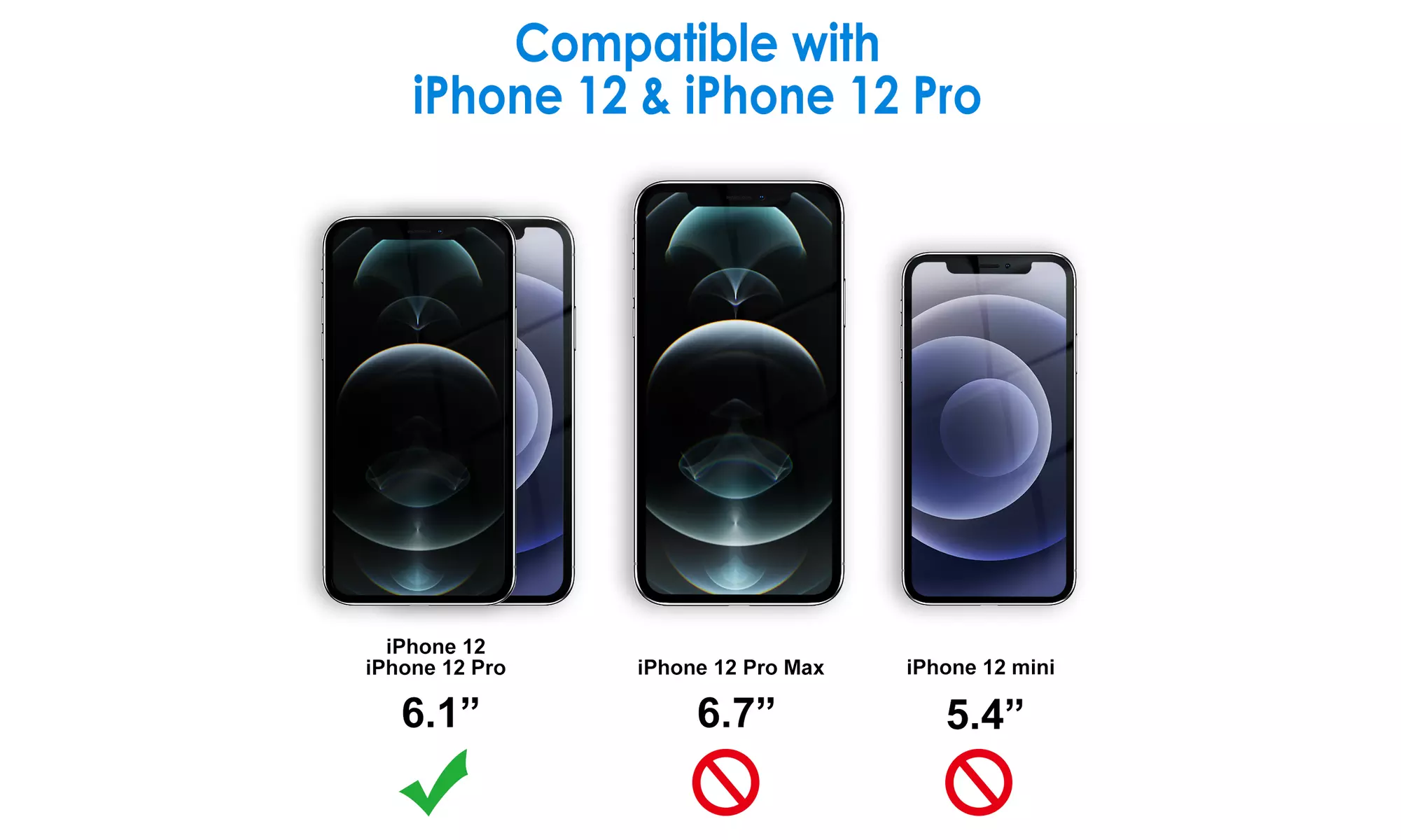 JETech Case for iPhone 12/12 Pro 6.1-Inch Shockproof Bumper Cover Clear Back