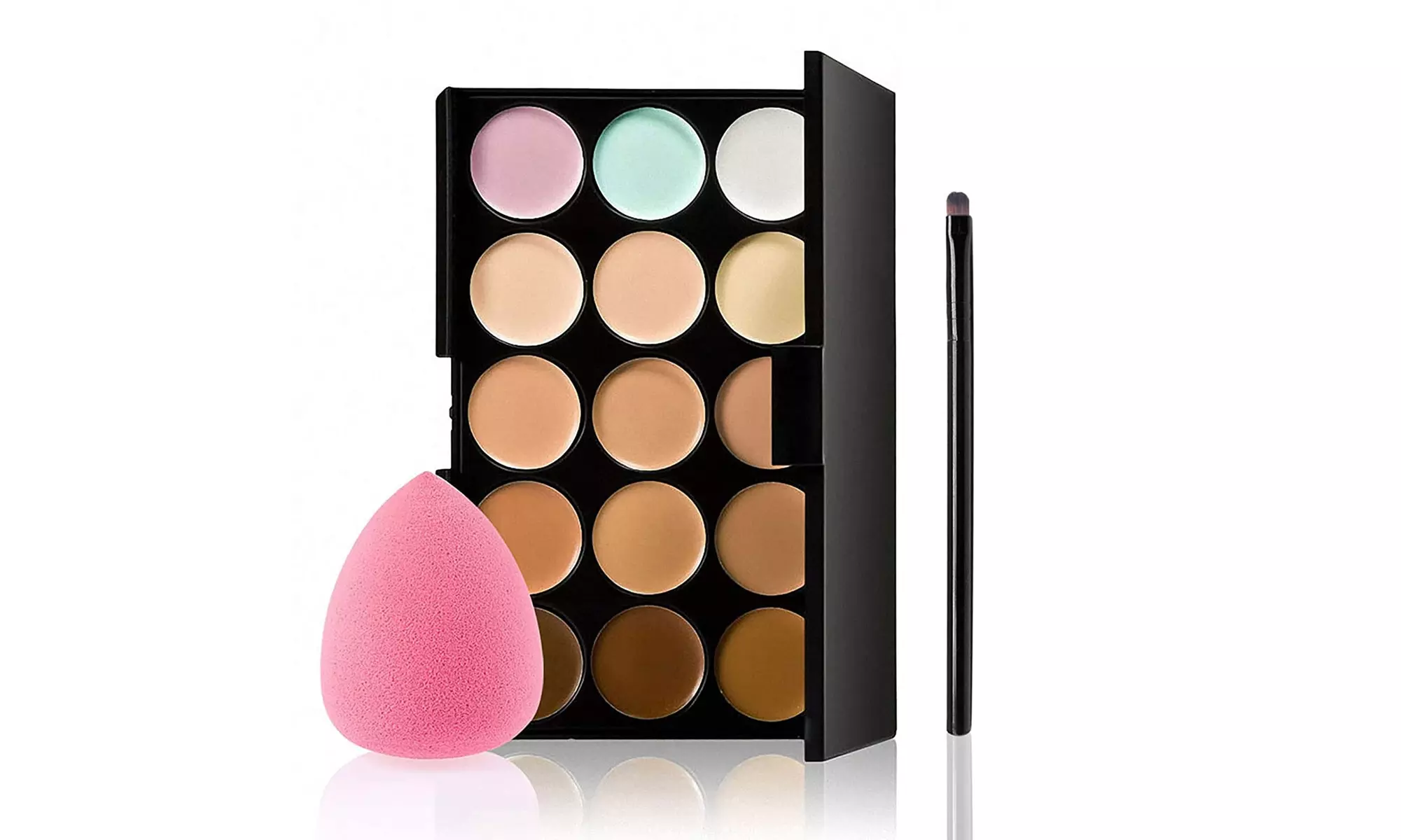 Concealer Palette, 15 Colors Makeup Palette Facial Camouflage Contour Palette - Primary Image