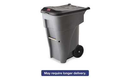 Rubbermaid Commercial Prod.Rollout Waste Container,Square,Polyethylene
