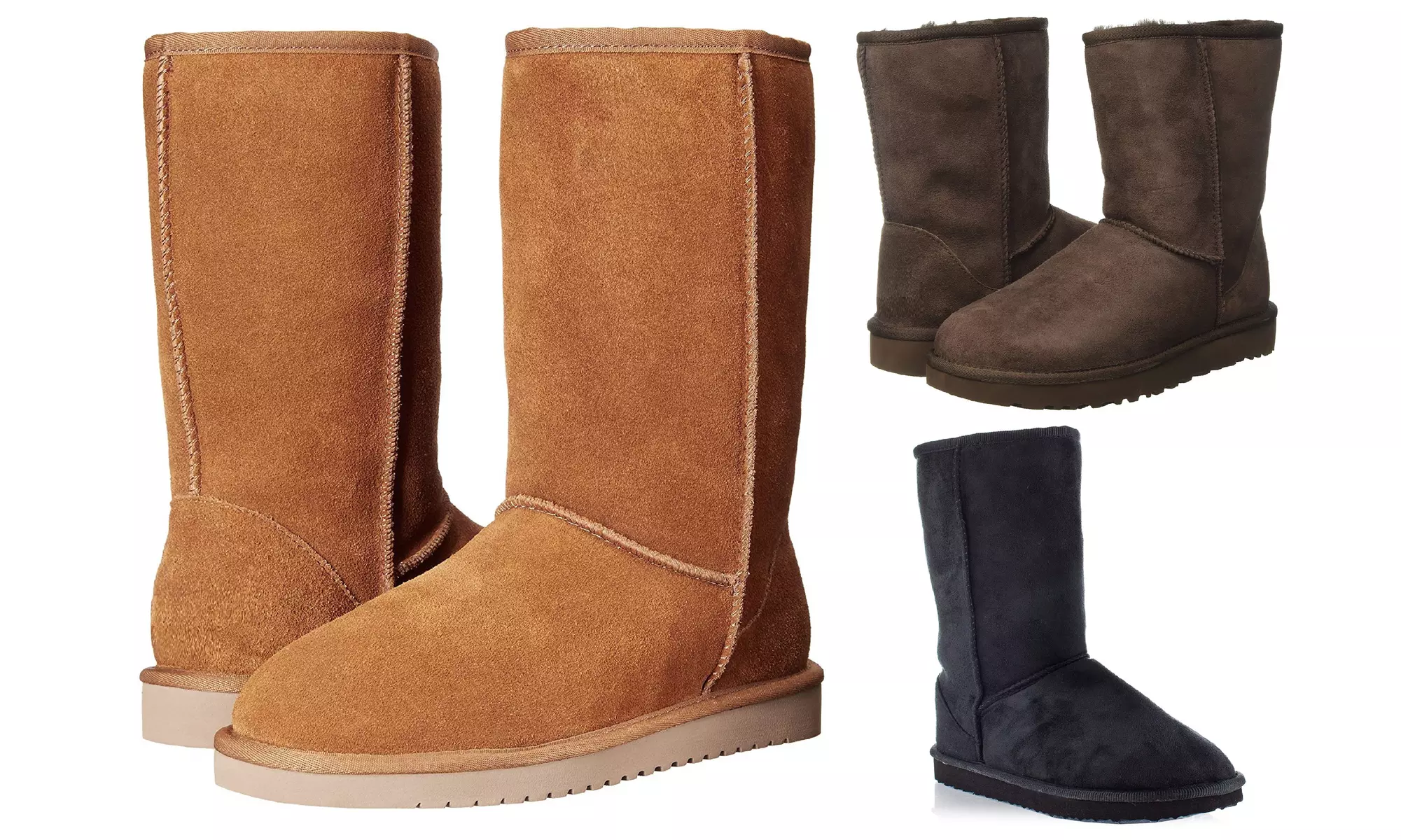 Women's Eskimo Comfort Boots with Faux Fur - Primary Image
