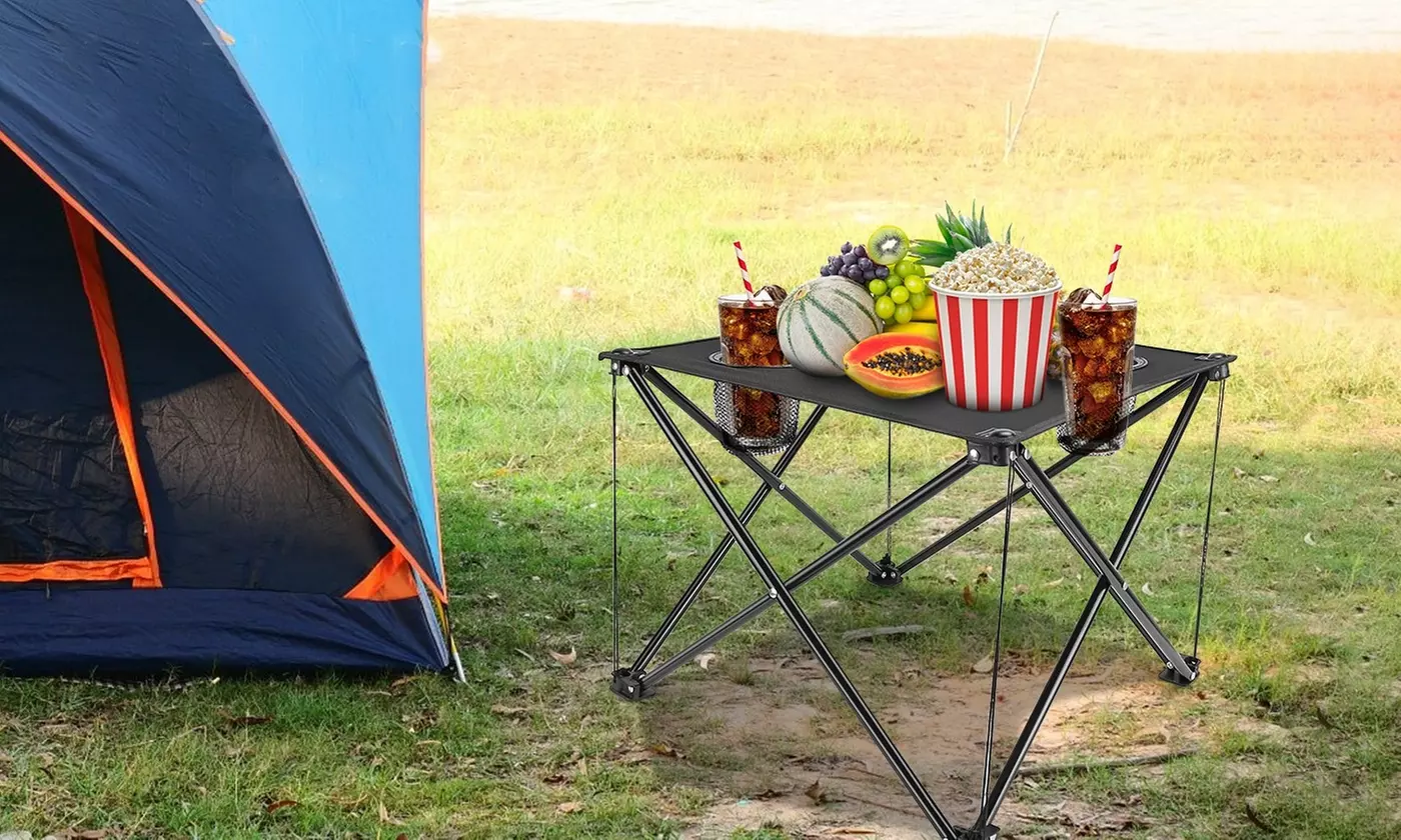 NewHome Foldable Camping Table Portable Beach Table 