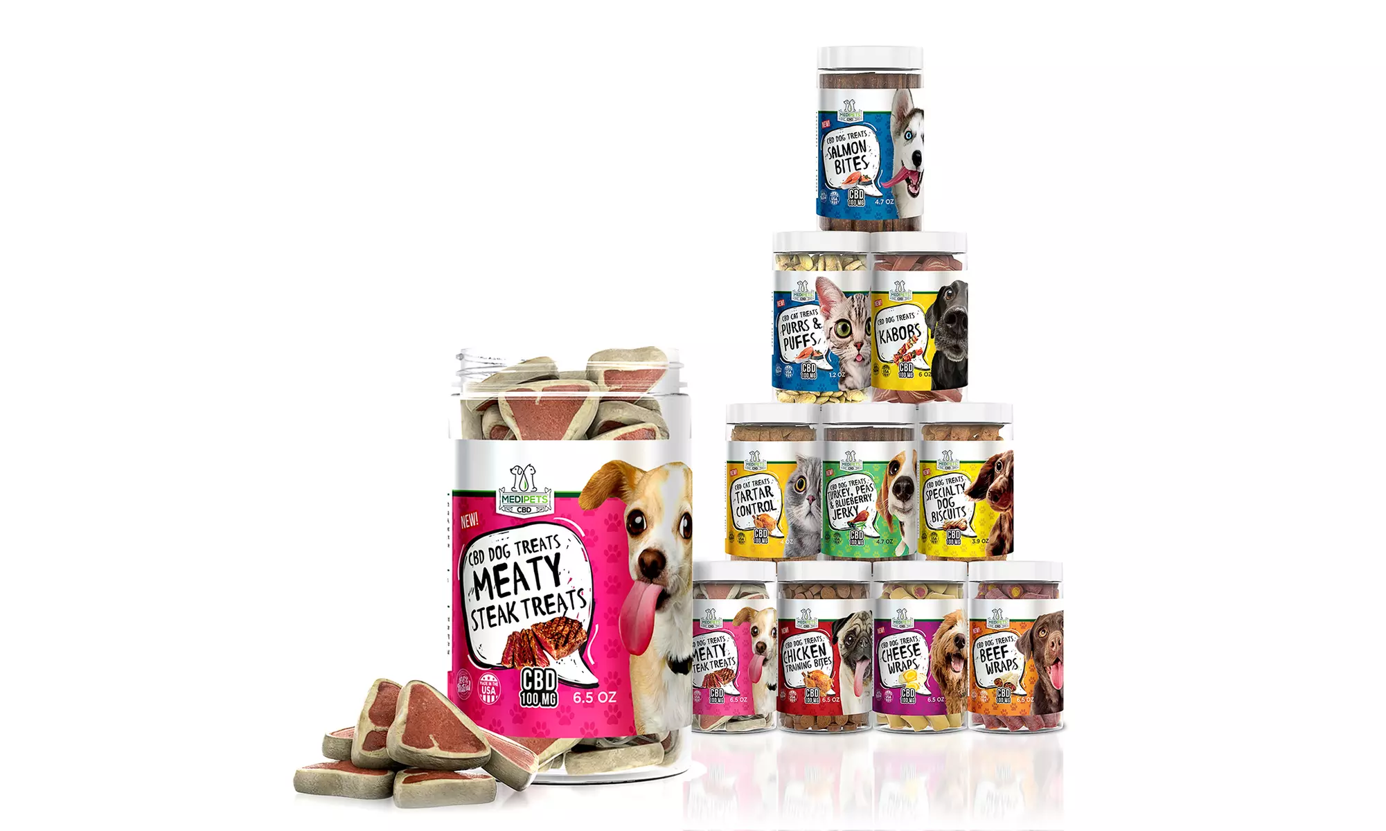 MediPets CBD Treats for Dogs and Cats (100mg) - Primary Image