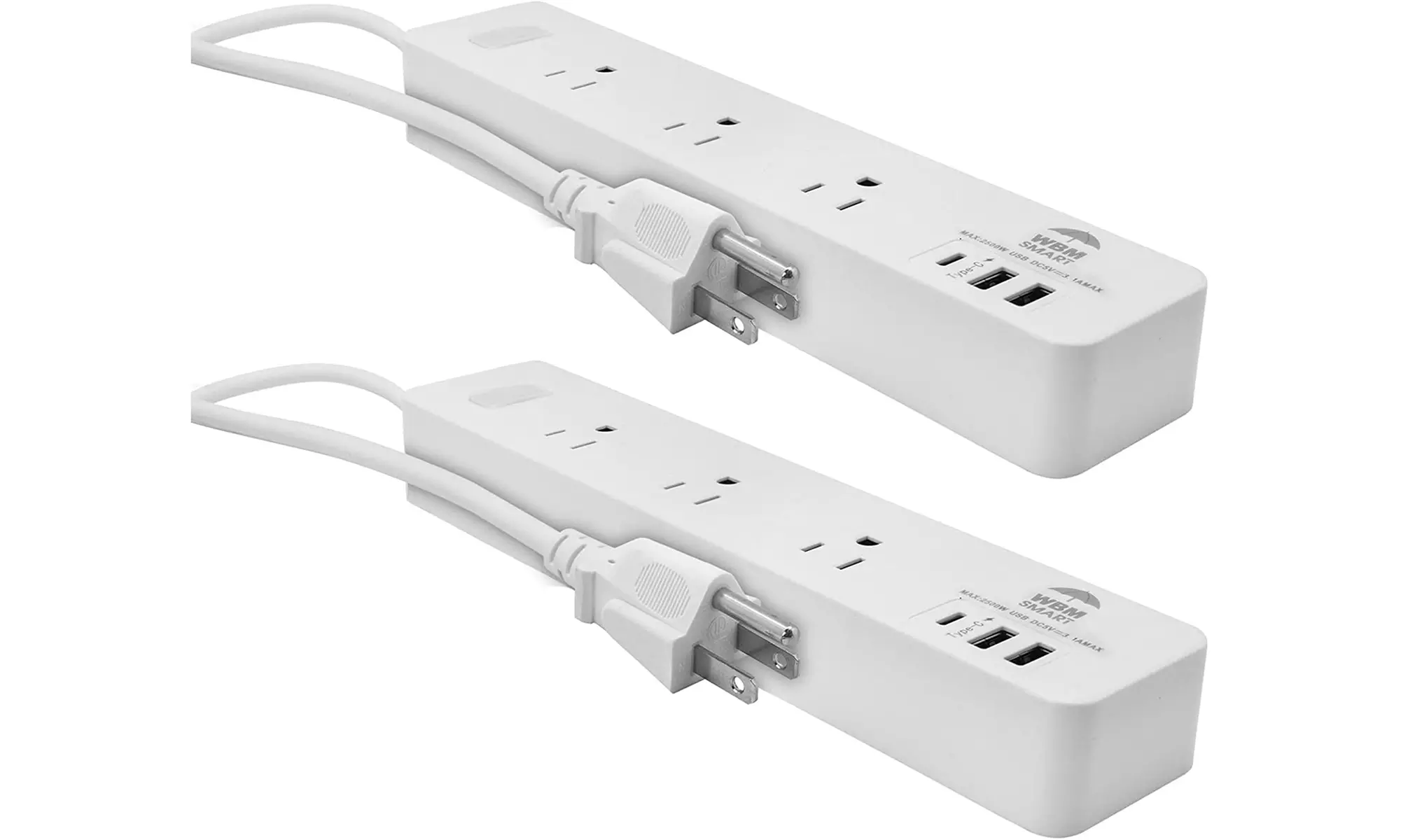 Extension Cord Socket 5.9 ft, Surge Protector Power Strip with 2 USB Ports - Primary Image