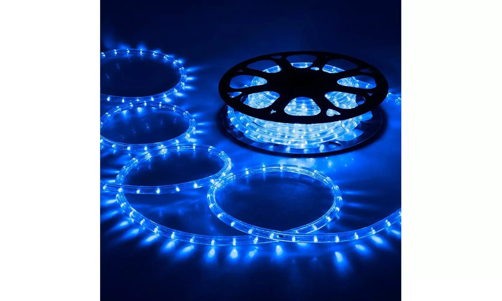 50' 2 Wire LED Rope Light In/Outdoor Home Holiday Party Xmas Decor Lighting Blue - Primary Image