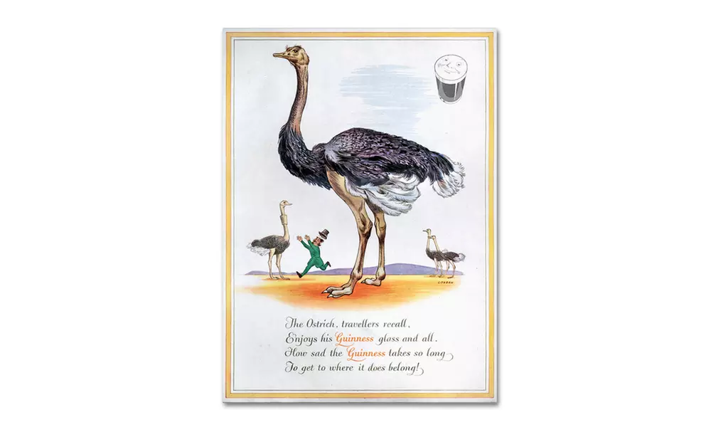 Guinness Brewery 'Guinness Ostrich' Canvas Art - Primary Image