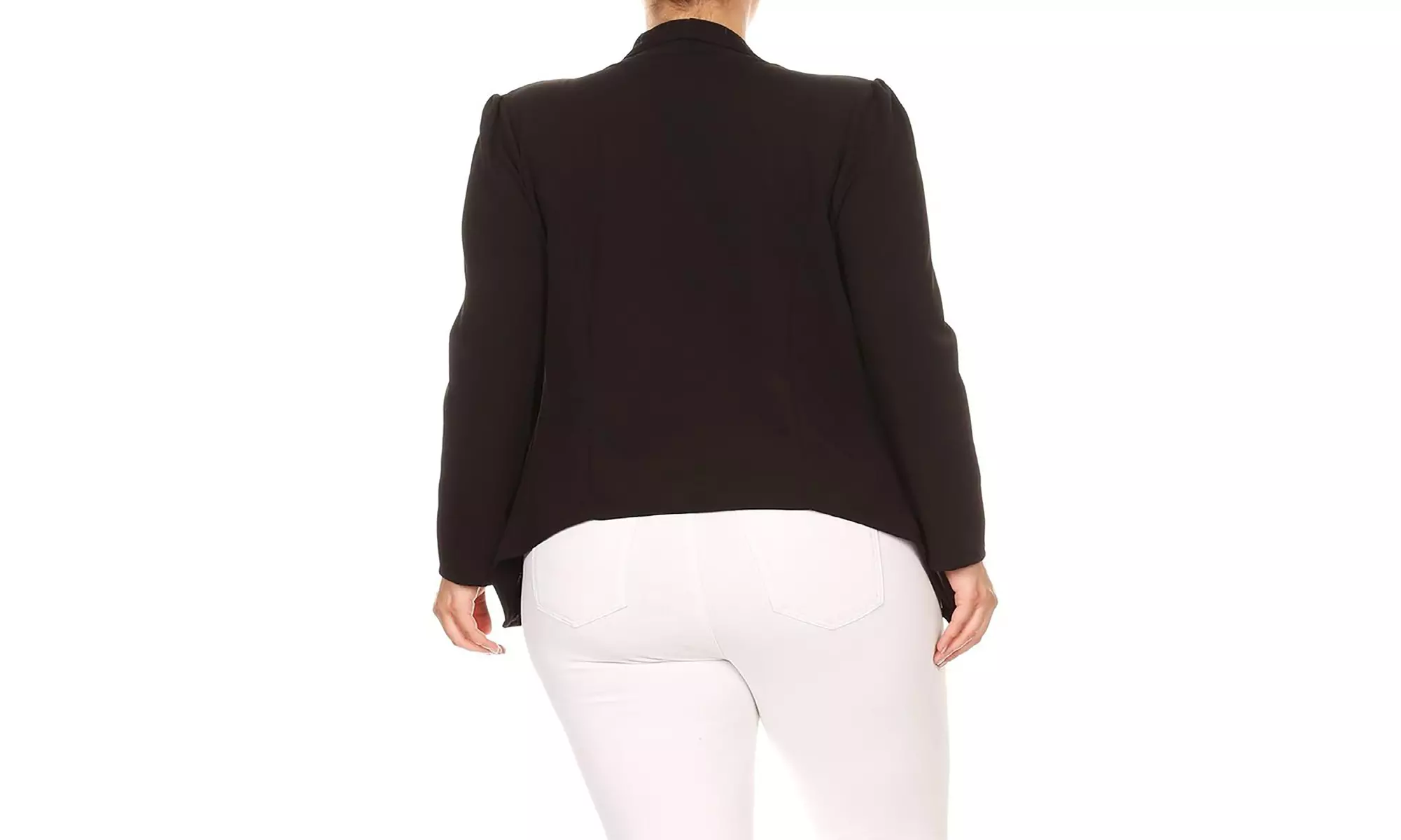 MOA Collection Womens Open Front Blazer with Plus Size