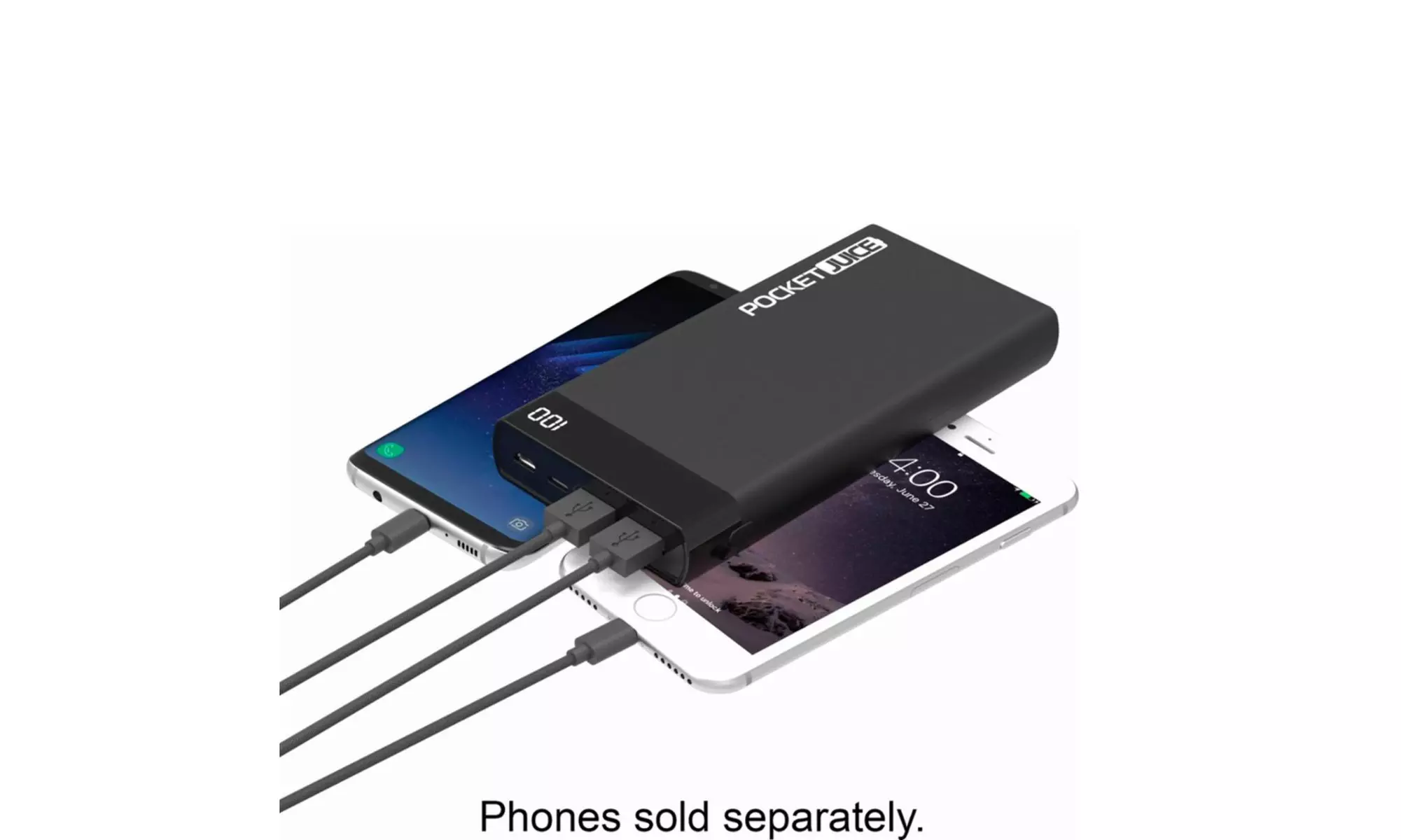 Tzumi Pocket Juice Power Bank 15000 mAh Quick Charge Fast Portable Charger 3.4A - Second Medium
