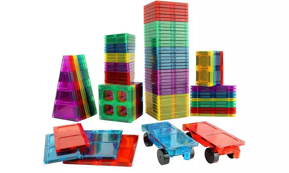 Magnet Build Deluxe 100 Piece 3D Magnetic Tile Building Set - Second Medium