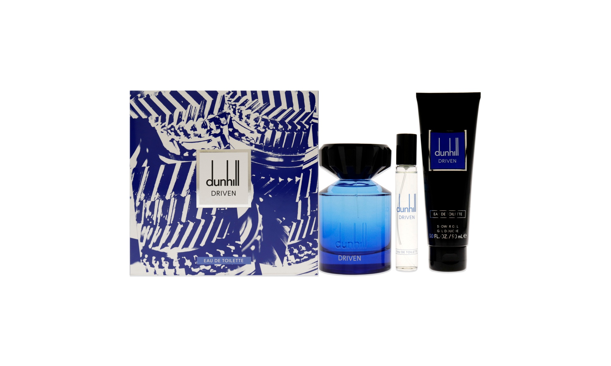 Alfred Dunhill Driven Blue For Men 3 Pc Gift Set