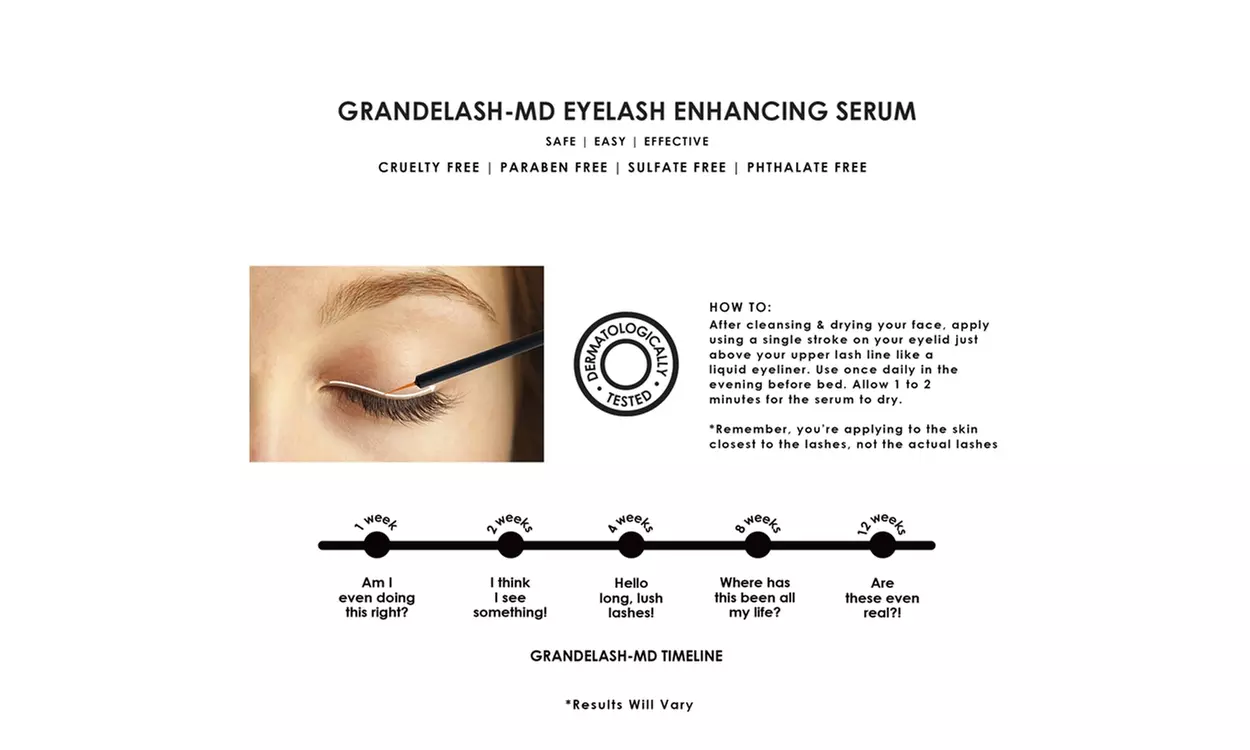Grande Cosmetics GrandeLASH-MD Lash Enhancing Serum 1/2 PACK - Second Medium