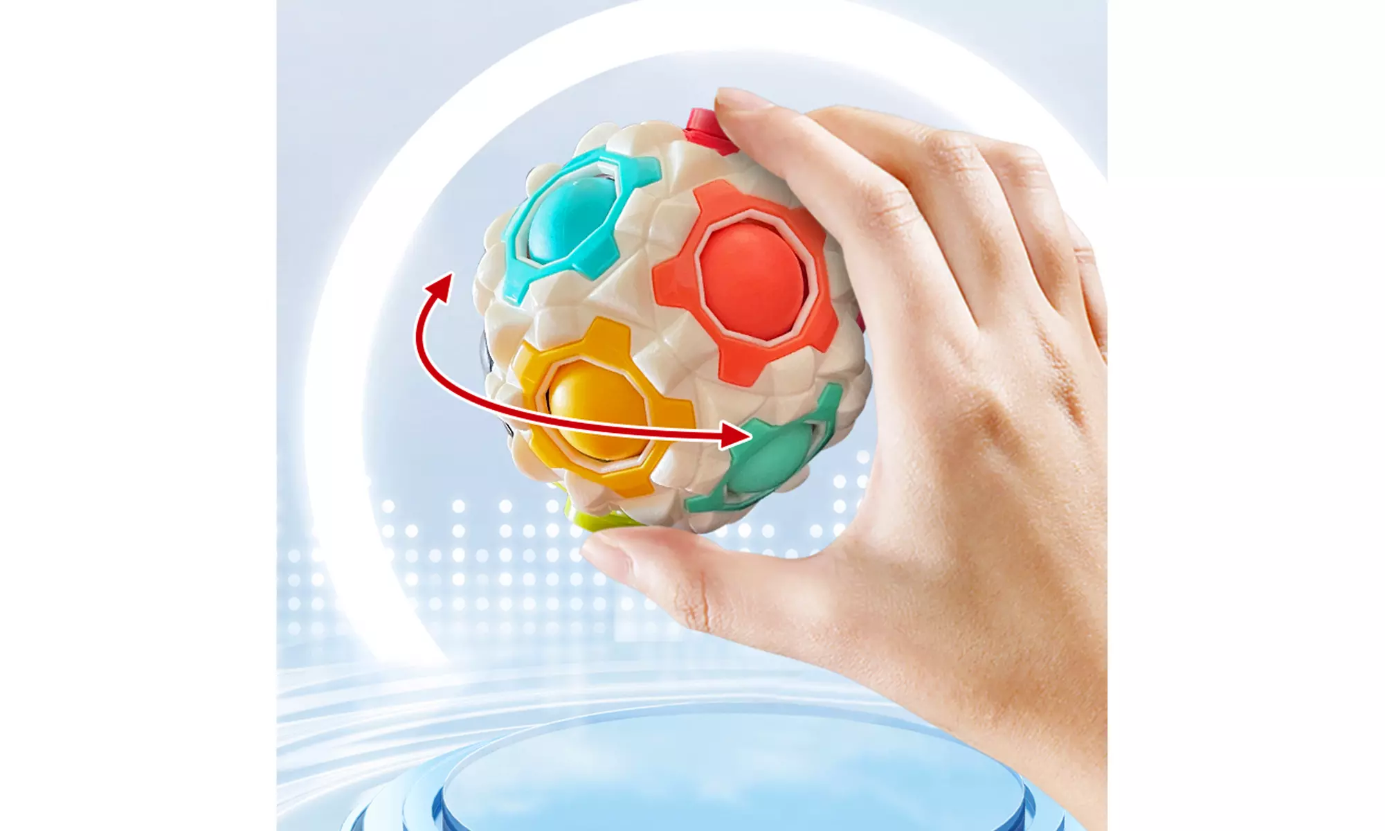 Zummy Finger Top Massage Fidget Puzzle Ball Spinner