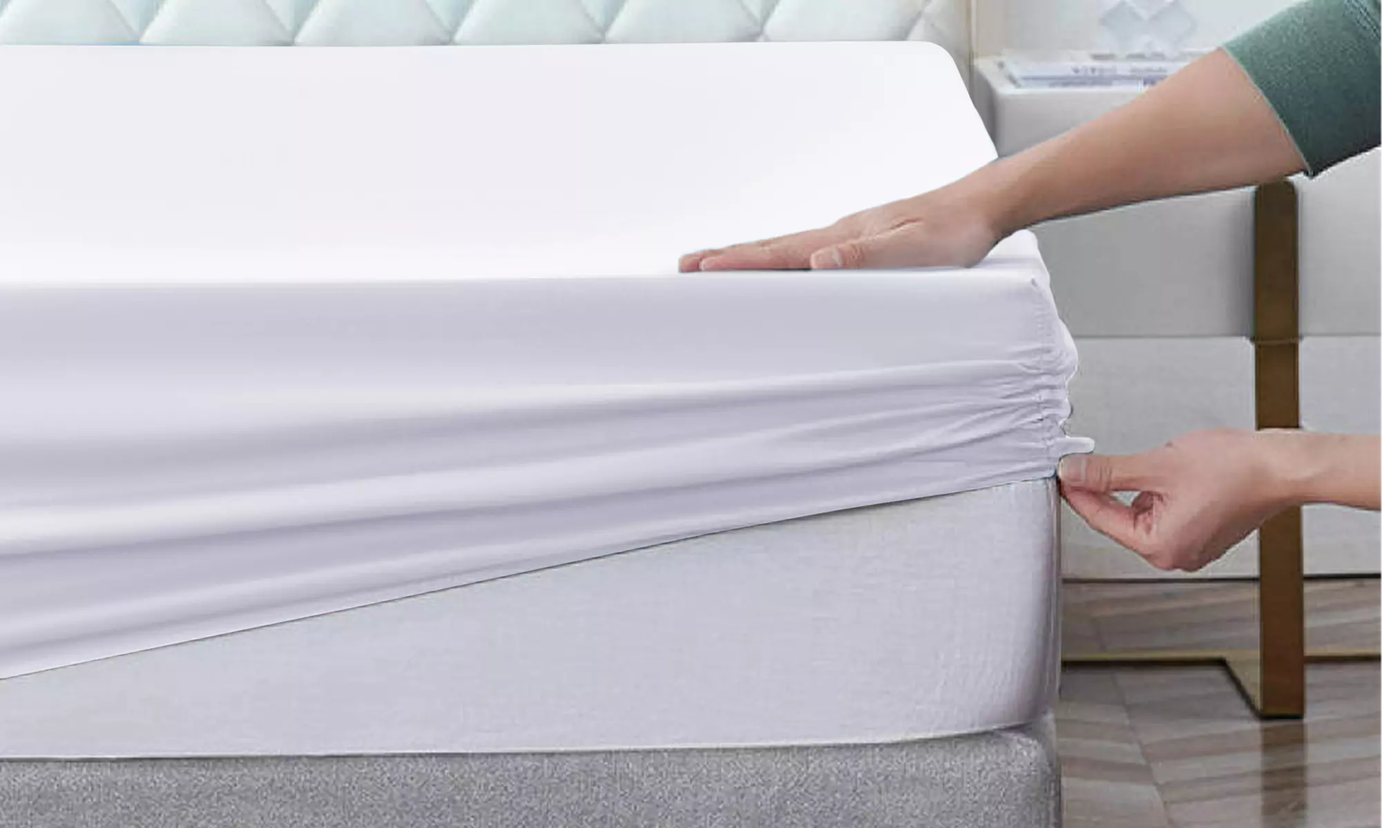 Lux Decor 16-Inch Deep Pocket Easy Fit Premium Soft Microfiber Fitted Sheet