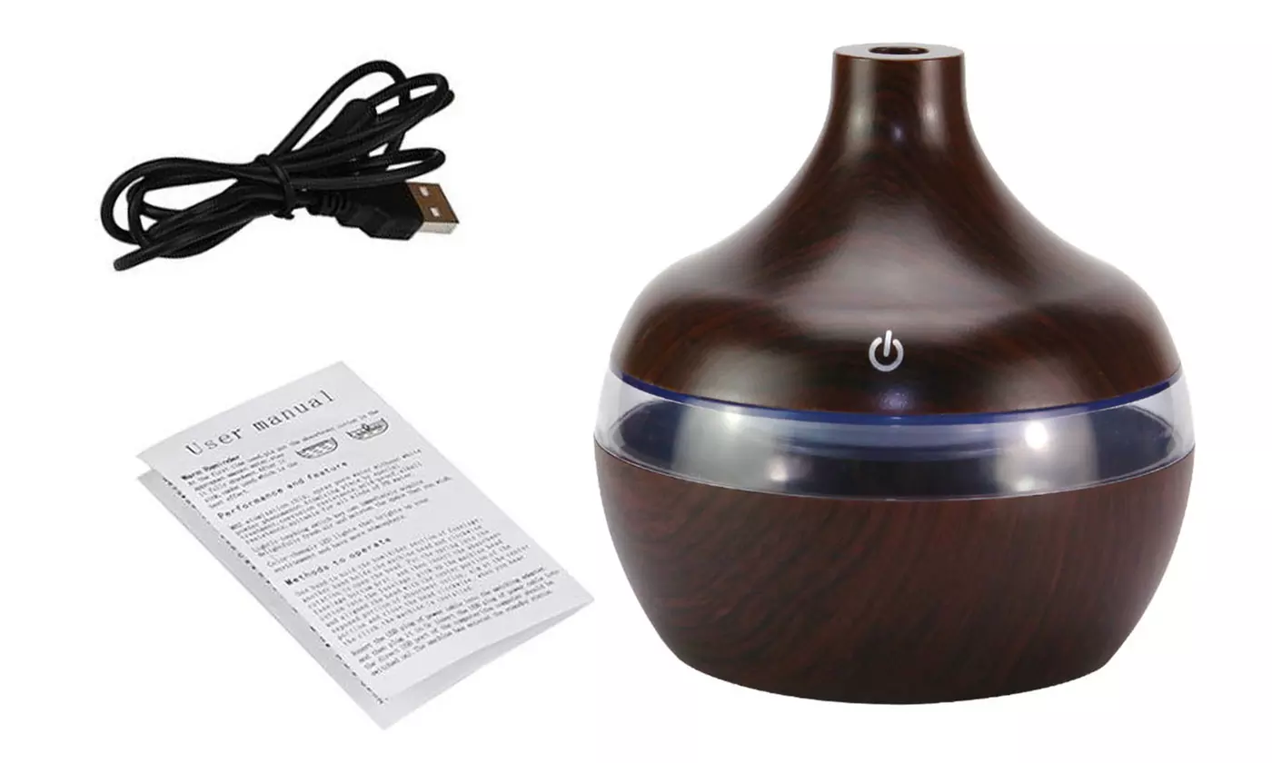 300ml Oil Aroma LED Ultrasonic Humidifier Aromatherapy Air PurifierHumidifier - Second Medium